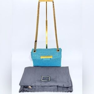 NWT Kurt Geiger London Brixton Mini Plate Rhinestone Crossbody Bag w/dust bag